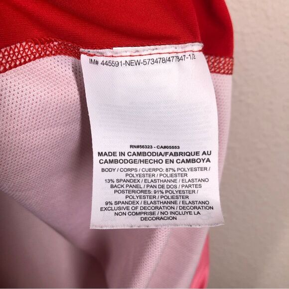 Nike Tiger Woods Collection TW Glow Polo Golf Shirt DRI-FIT Red Small 639822-657 - Picture 9 of 10